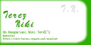 terez niki business card
